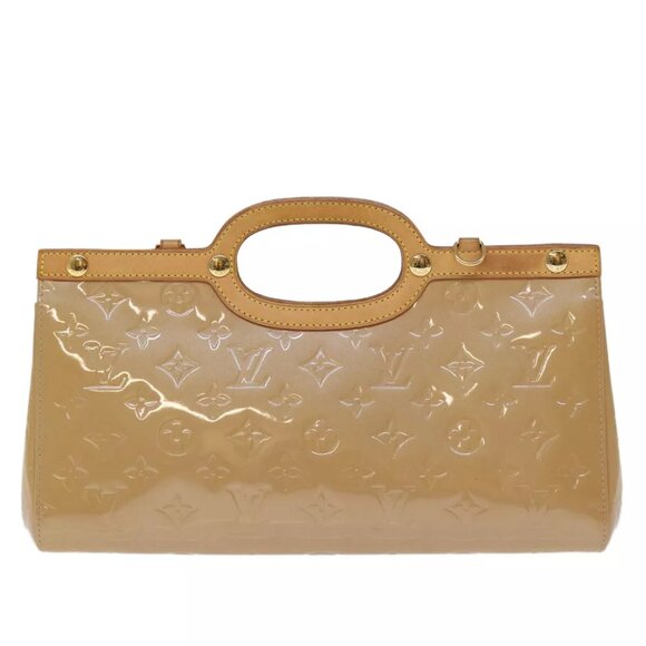 LOUIS VUITTON Monogram Vernis Roxbury Drive Hand Bag Noisette M91372 Auth 74252 - Picture 2 of 15